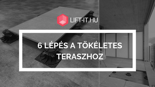6 lépés a tökéletes terasz megépítéséhez – járólap és szintező talpak használatával